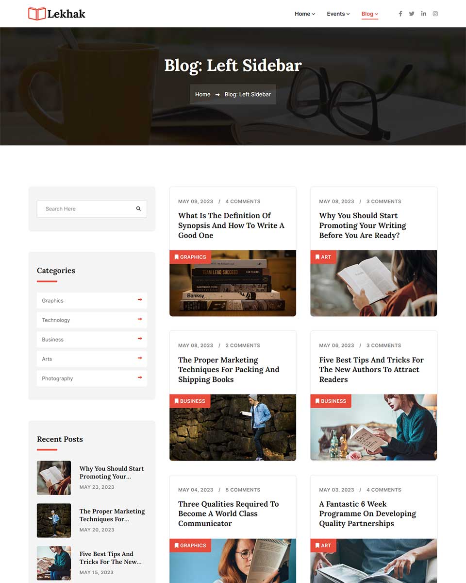 Blog: Left Sidebar